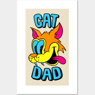 Cat Dad Posters and Art